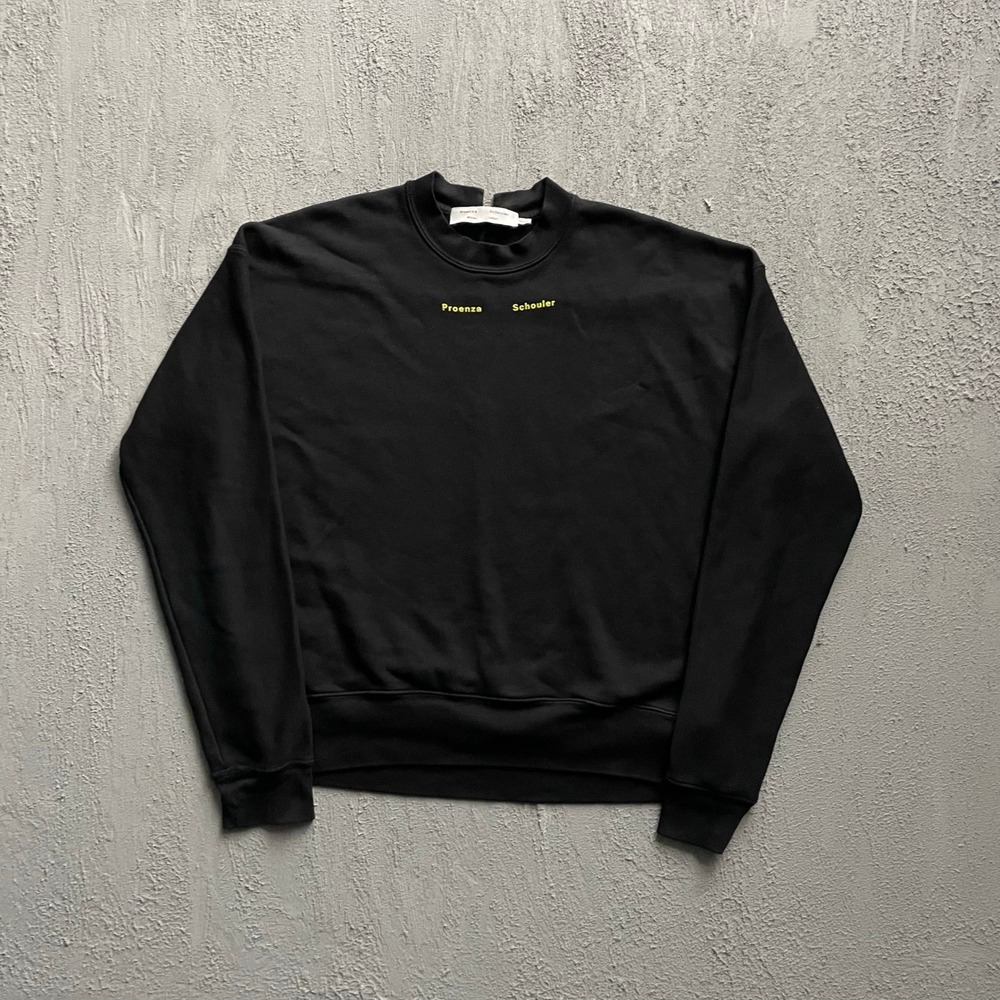 Proenza Schouler White Label Sweatshirt Womens Small Black